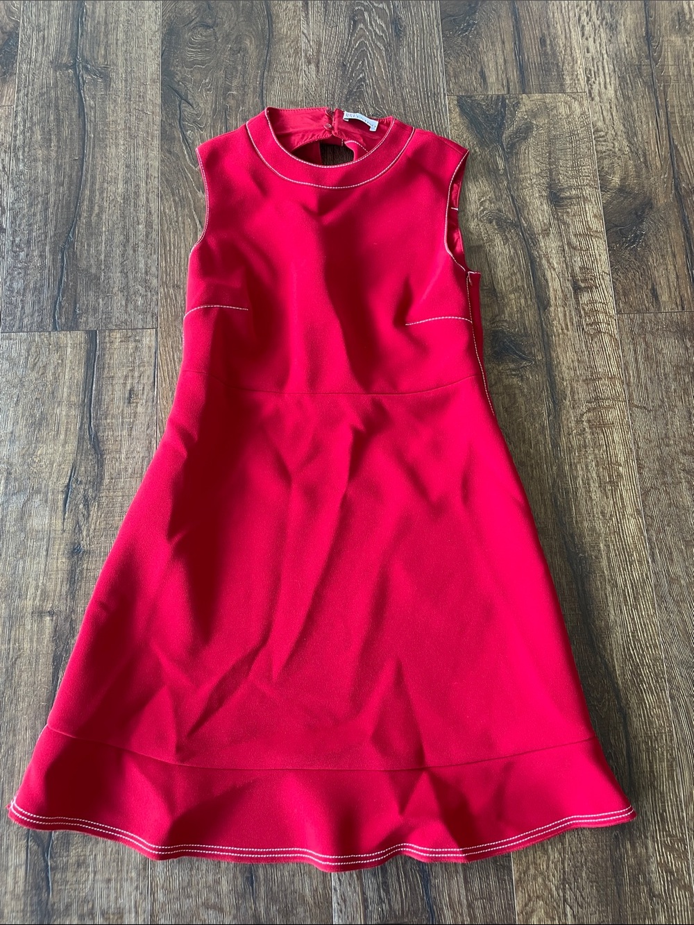 LIKE NEW RED VALENTINO FUSED CREPE DRESS SIZE 40